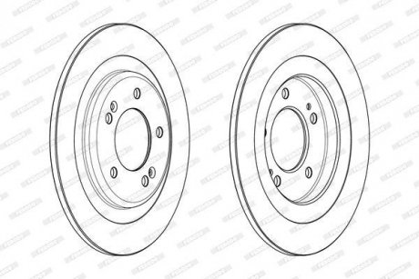 Диск гальмівний FERODO DDF2200C (фото 1)