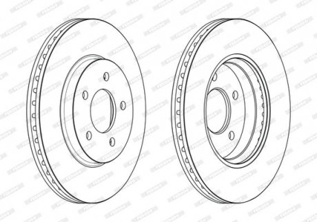 Диск гальмівний FERODO DDF2357C (фото 1)