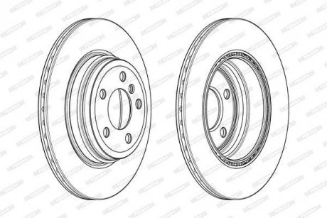 Диск гальмівний FERODO DDF2404C (фото 1)