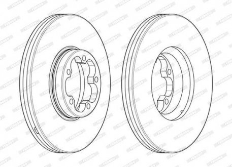 Диск гальмівний FERODO DDF2468-1 (фото 1)