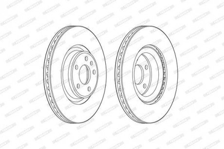 Диск гальмівний FERODO DDF2597C-1 (фото 1)