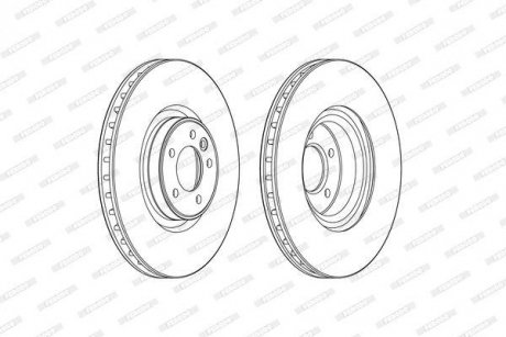Диск гальмівний FERODO DDF2601C-1 (фото 1)