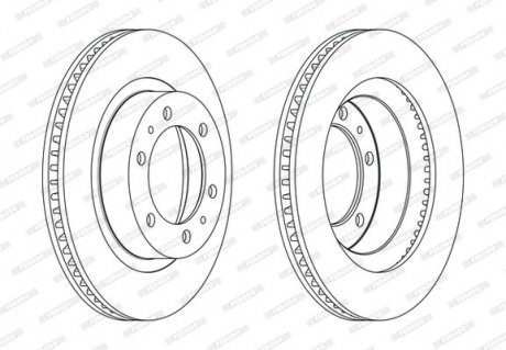 Диск гальмівний FERODO DDF2606C (фото 1)