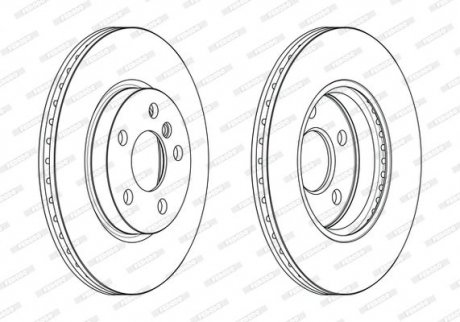 Диск гальмівний FERODO DDF2613C (фото 1)