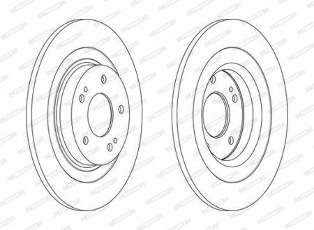 Диск гальмівний FERODO DDF2652C (фото 1)