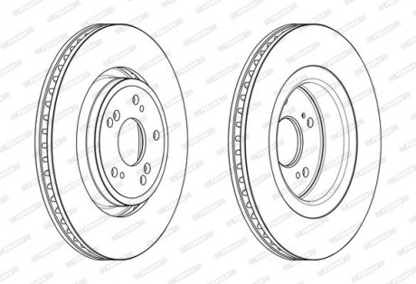 Диск гальмівний FERODO DDF2657C (фото 1)