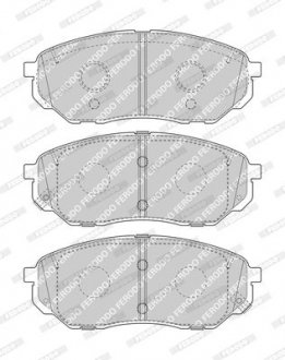 Колодки гальмівні дискові (комплект 4 шт) FERODO FDB4983 (фото 1)