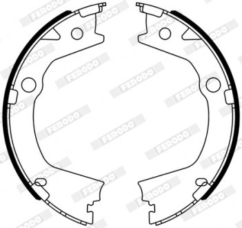Колодки гальмівні барабанні FERODO FSB4318 (фото 1)