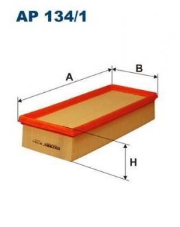 Фильтр ВОЗД. RENAULT LAGUNA 2.2TD RT 3/96-8/98, LAGUNA II 2.2TD 9/98 FILTRON AP 134/1 (фото 1)