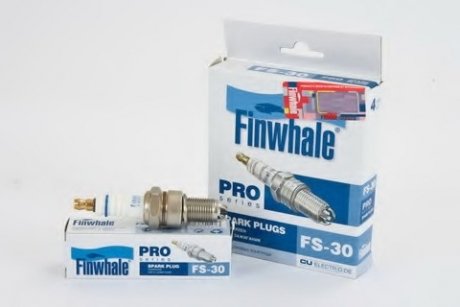 Свеча зажигания серия PRO ВАЗ 2108-2115 8 клап. 3-х электродная (пр-во) Finwhale FS30 (фото 1)