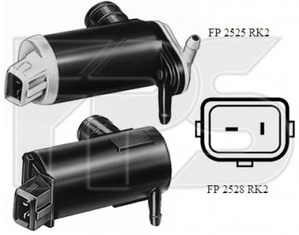 7003178 НАСОС СПРЫСКИВАТ. СТЕКОЛ FORD (COUGAR,ESCORT IV,ESCORT V,ESCORT VI,ESCOR FPS FP 2525 RK2 (фото 1)