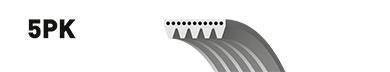 Поликлиновые ремни Micro-V (Пр-во) Gates 5PK1453 (фото 1)