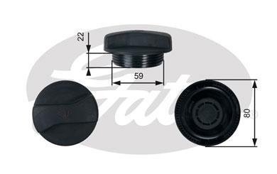 Кришка бачка розширювального Audi A4/VW Passat/Golf IV 94- Gates RC245 (фото 1)