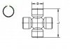 Хрестовина карданного валу (27ммx70мм) GKN (Lobro) U907 (фото 1)