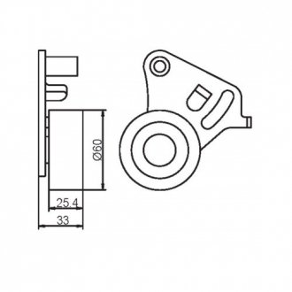 Ролик натяжний PSA (вир-во) GMB GT80260 (фото 1)