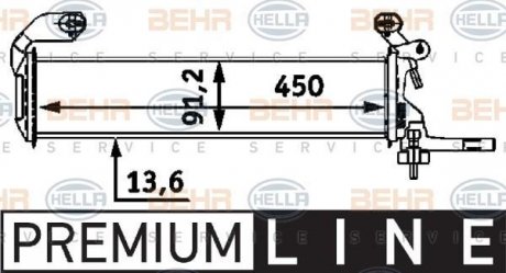 Радіатор охолоджування HELLA 8MK 376 712-661 (фото 1)