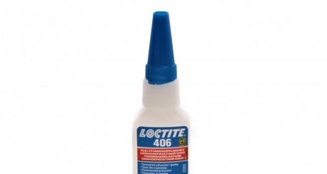 LOCTITE 406 BO20G UA суперклей для резини (-40 до +120°С) висока швидкість склеювання Henkel 1955010 (фото 1)