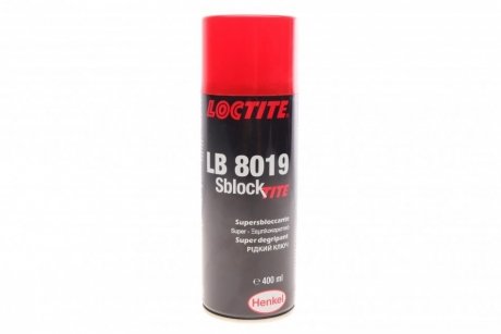 LOCTITE LB 8019 400ML Змазка, раскислитель ржавчини, рідкий ключ, (утримання розчинників 89%) Henkel 589891 (фото 1)