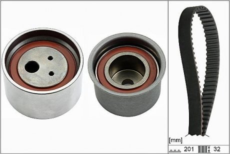 Комплект ГРМ Mitsubishi Pajero 3.8 V6 06- (32x201z) HEPU 20-1841 (фото 1)