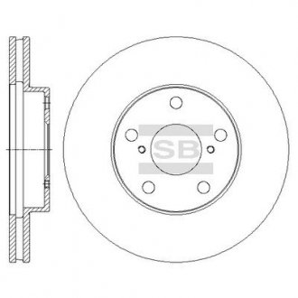 Диск гальмівний TOYOTA TOYOTA RAV4 II 00-05 передн. (вир-во) Hi-Q (SANGSIN) SD4050 (фото 1)