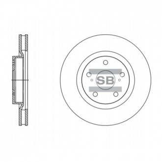 Диск тормозной TOYOTA CAMRY SALOON передн. (пр-во) Hi-Q (SANGSIN) SD4082 (фото 1)