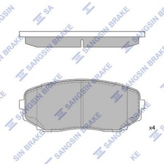 Колодка гальм. диск. MAZDA CX-7 передн. (вир-во) Hi-Q (SANGSIN) SP1603 (фото 1)