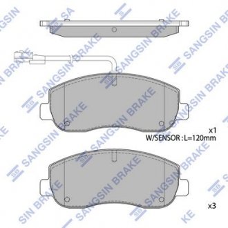 Кт. Гальмiвнi колодки Hi-Q (SANGSIN) SP1969 (фото 1)