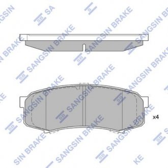 Колодка гальм. диск. TOYOTA LC80,105, PRADO задн. (вир-во) Hi-Q (SANGSIN) SP2040 (фото 1)