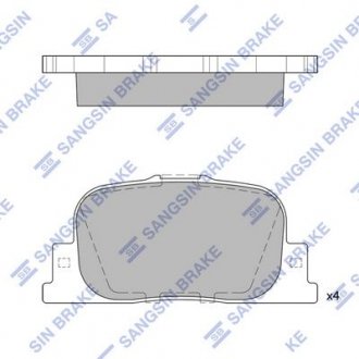 Колодка торм. диск. TOYOTA CAMRY задн. (пр-во) Hi-Q (SANGSIN) SP2042 (фото 1)