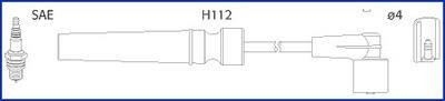 Провід запалювання Chevrolet Aveo/Daewoo Lanos 1.4/1.6 16V 97- (к-кт) (HÜCO) HITACHI 134236 (фото 1)