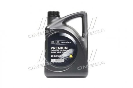 Масло ДВС 5W-20 4 л Premium Gasoline SL/GF-3 п/с (05100-00421) Hyundai/Kia/Mobis 0510000421 (фото 1)