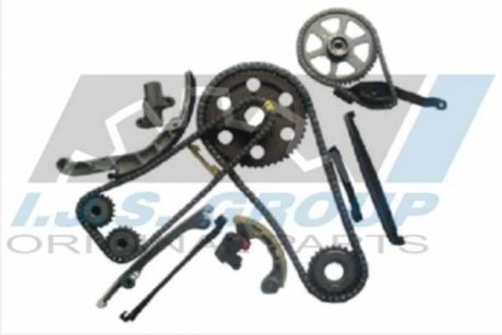 Комплект ланцюга ГРМ Nissan X-Trail 2.2dCi 03-13 (цепь, натяжник, шестерня)(+ к-кт цепи насоса мас.) IJS GROUP 40-1062FK (фото 1)