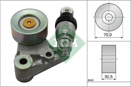 Натяжник ременя генератора Nissan Patrol 3.0 07- INA 534 0629 10 (фото 1)