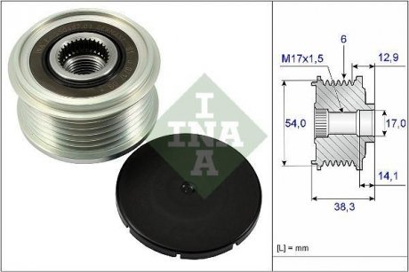 Шків генератора Peugeot Partner 1.2 PureTech 19- INA 535 0264 10 (фото 1)