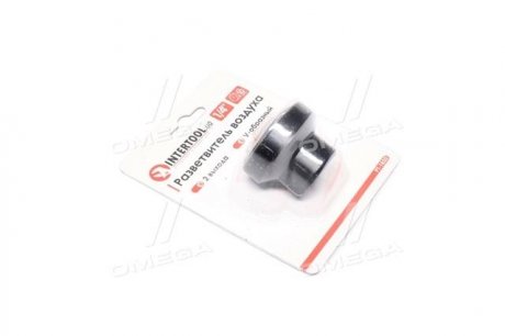 Розгалужувач повітря 1/4" на 2 виходи, V-подібний, 10bar Intertool PT-1850 (фото 1)
