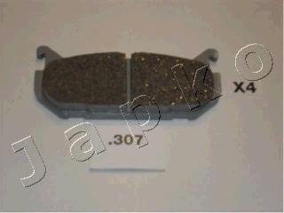 Колодки тормозные дисковые задние Mazda Xedos 6, MX-6, 626 1.8- 2.0 (91-02) / Ford USA Probe II 2.0,2.5 (92-98) JAPKO 51307 (фото 1)