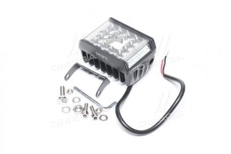 Фара LED прямокутна 12W, 12+30 ламп, 66,5*99мм, комбін. промінь 12/24V 6000K, 1710Lm JUBANA 453701082 (фото 1)