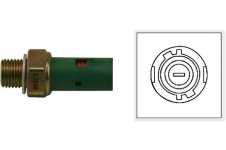Датчик тиску оливи Renault Master/Trafic 1.9-2.0 dCi 00- (0.2 bar) (зеленый) KAVO EOP-6501 (фото 1)