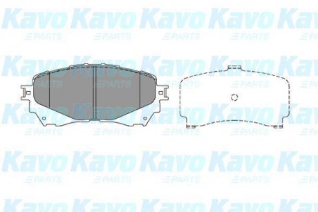 Колодки гальмівні (передние) Mazda 6 12- (Akebono) KAVO KBP-4570 (фото 1)