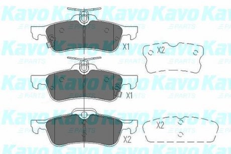 Колодки гальмівні (задні) Honda Civic IX 1.4-2.2D 12- KAVO KBP-9106 (фото 1)