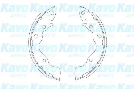 Колодки гальмівні (задние) Hyundai Elantra III 00-11/IV/Kia Cerato 09- (202.8x38.5) (барабанные) KAVO KBS-3402 (фото 1)