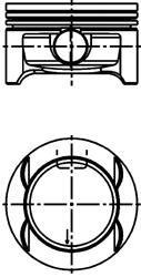 Поршень з кільцями OPEL 73.65 ASTRA H Z14XEP (вир-во) KOLBENSCHMIDT 40386610 (фото 1)