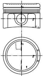 Поршень KOLBENSCHMIDT 40434600 (фото 1)