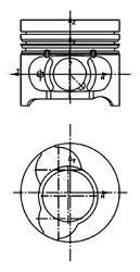 Поршень Nissan Almera II/Micra III/Renault Megane II/Scenic II 1.5 dCi 01- (76.50mm/+0.50) KOLBENSCHMIDT 40465610 (фото 1)