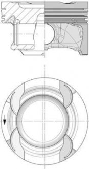 Поршень MB A-Class (W176)/B-Class (W246/W242)/GLA-Class (X156) 1.6 11- (83.00mm/STD) M270 KOLBENSCHMIDT 40853600 (фото 1)