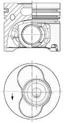 Поршень KOLBENSCHMIDT 41092600 (фото 1)