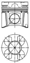 Поршень KOLBENSCHMIDT 99469600 (фото 1)