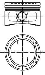 Поршень KOLBENSCHMIDT 99562600 (фото 1)