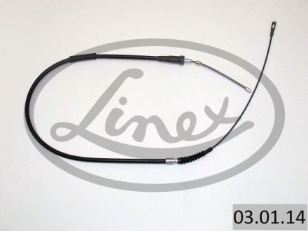 Трос ручника (задній) Audi 100 1.8-2.5 -90 (1395/790) LINEX 03.01.14 (фото 1)