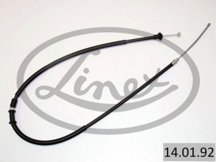 Трос ручника (задній) (R) Fiat Panda 03- (1434/1190mm) LINEX 14.01.92 (фото 1)